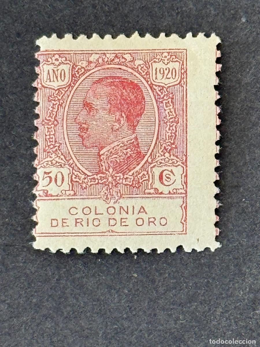 Sellos: Rio de Oro, Alfonso XIII, 1920, Edifil 126, nuevo con fijasellos