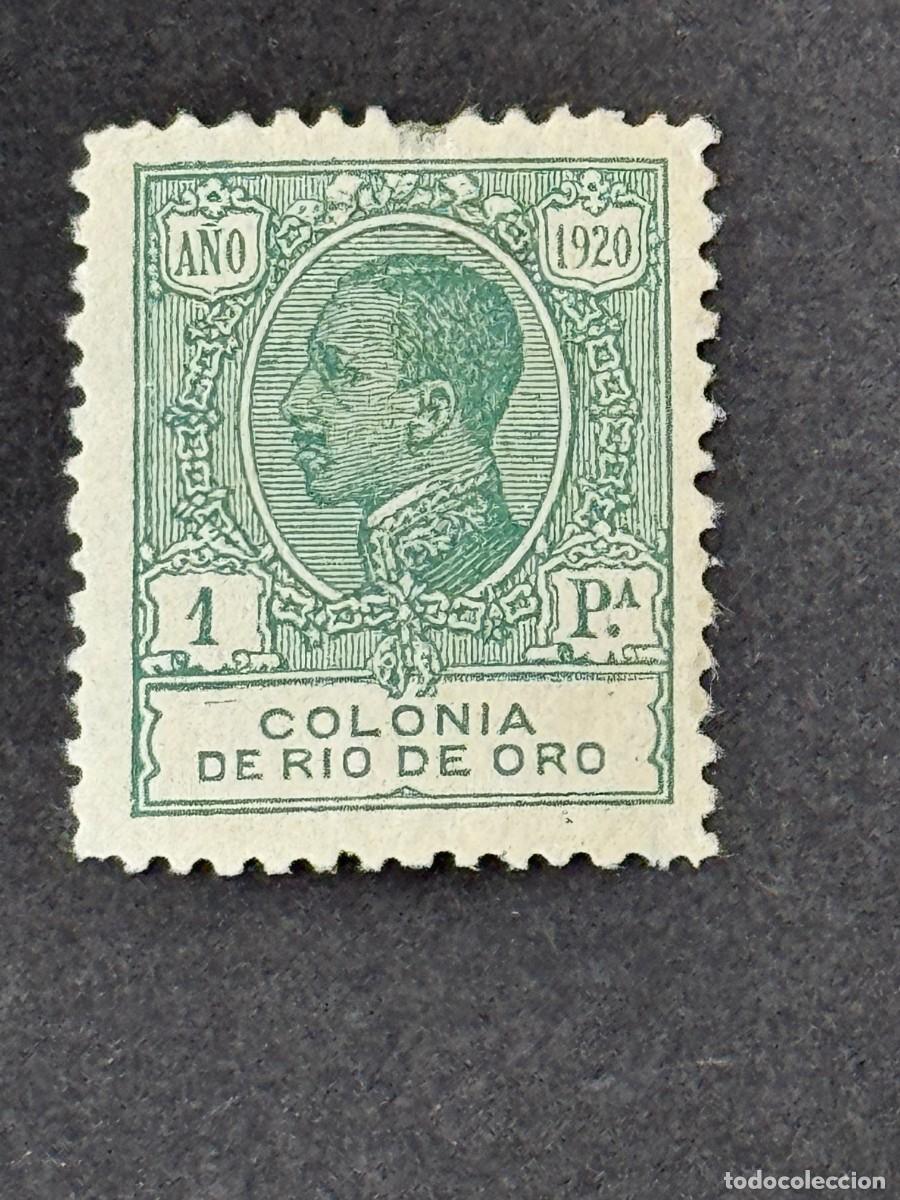 Sellos: Rio de Oro, Alfonso XIII, 1920, Edifil 127, nuevo con fijasellos