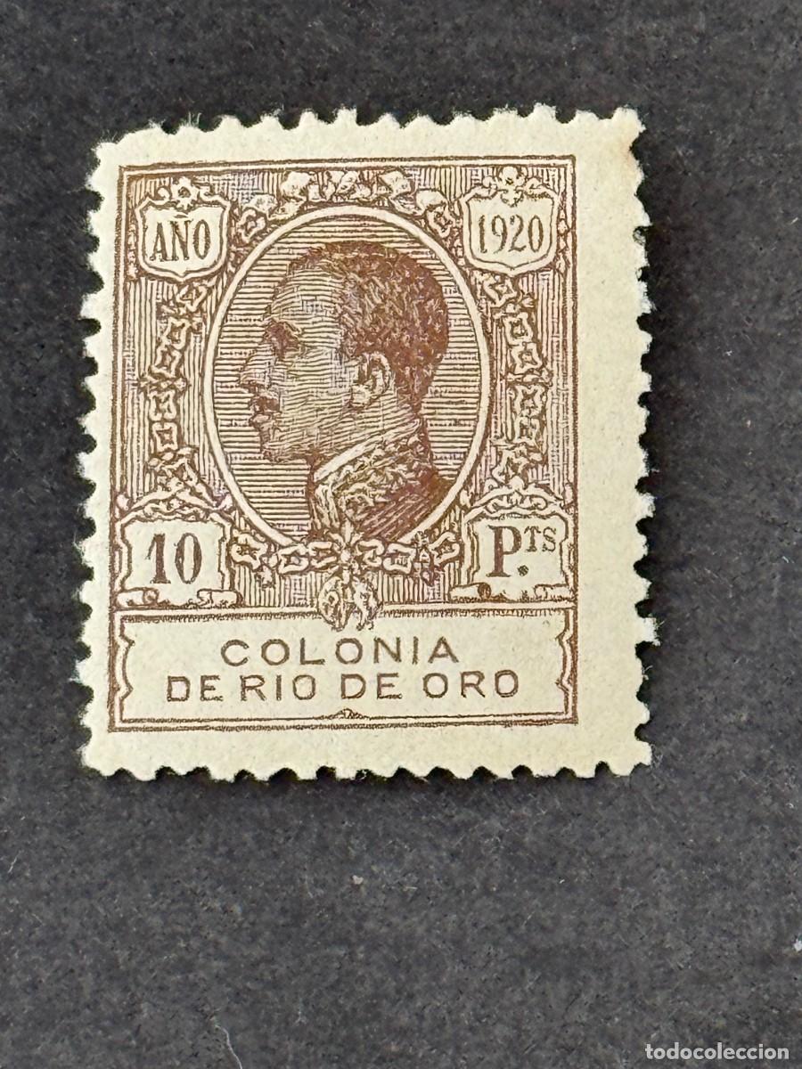 Sellos: Rio de Oro, Alfonso XIII, 1920, Edifil 129, nuevo con fijasellos