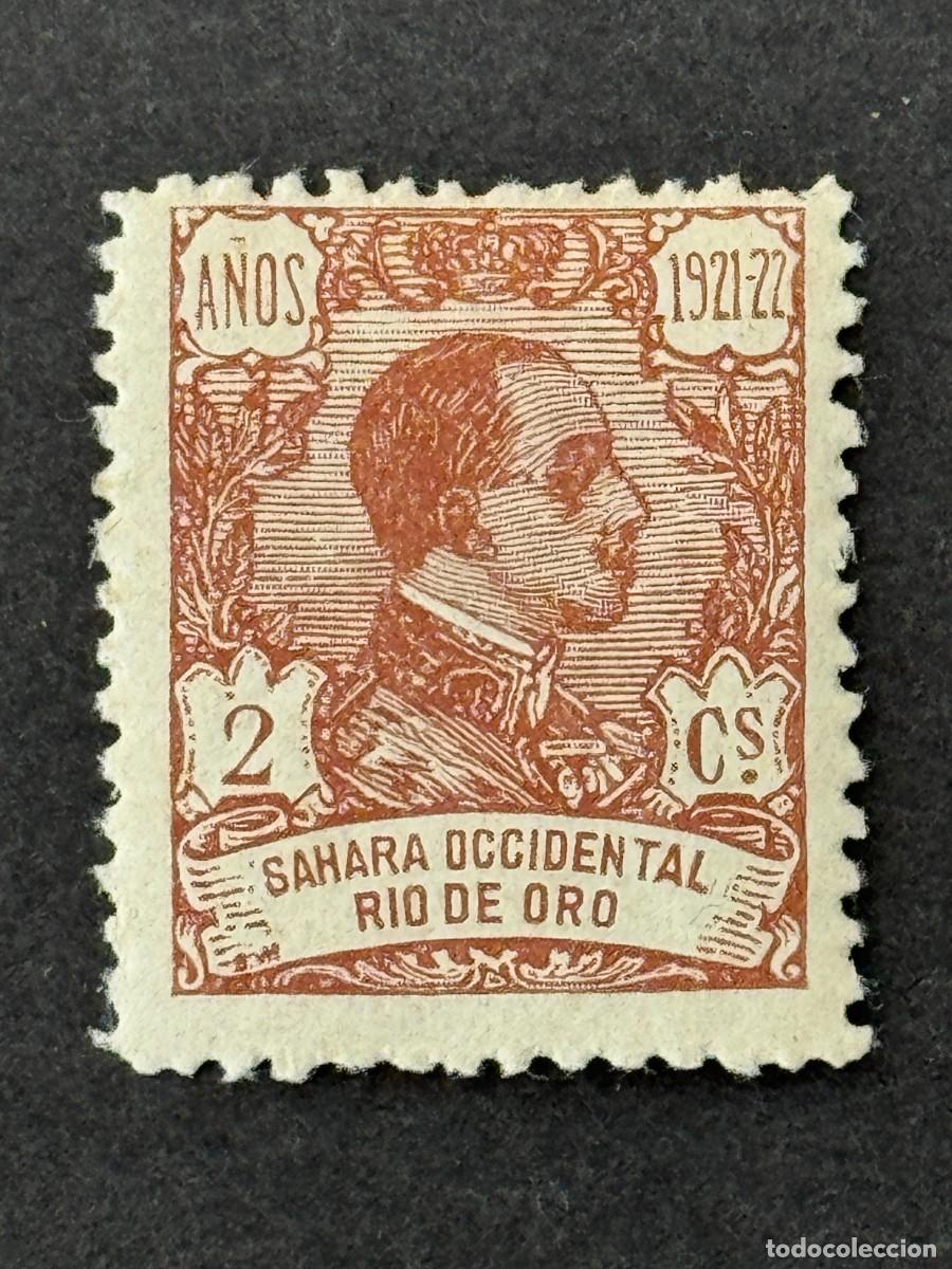 Sellos: Rio de Oro, Alfonso XIII, 1921, Edifil 131, nuevo con fijasellos