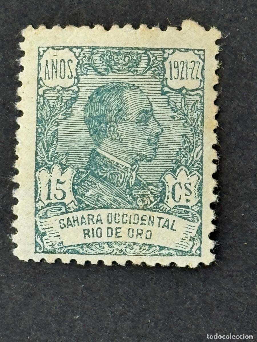 Sellos: Rio de Oro, Alfonso XIII, 1921, Edifil 134, nuevo con fijasellos