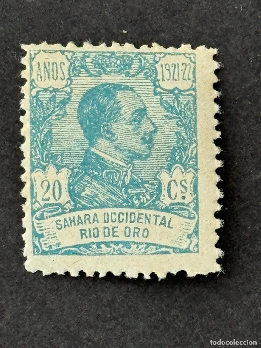 Sellos: Rio de Oro, Alfonso XIII, 1921, Edifil 135, nuevo con fijasellos