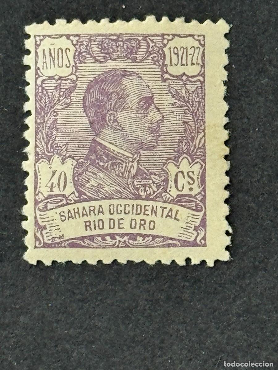 Sellos: Rio de Oro, Alfonso XIII, 1921, Edifil 138N, MUESTRA A.000.000, nuevo con fijasellos