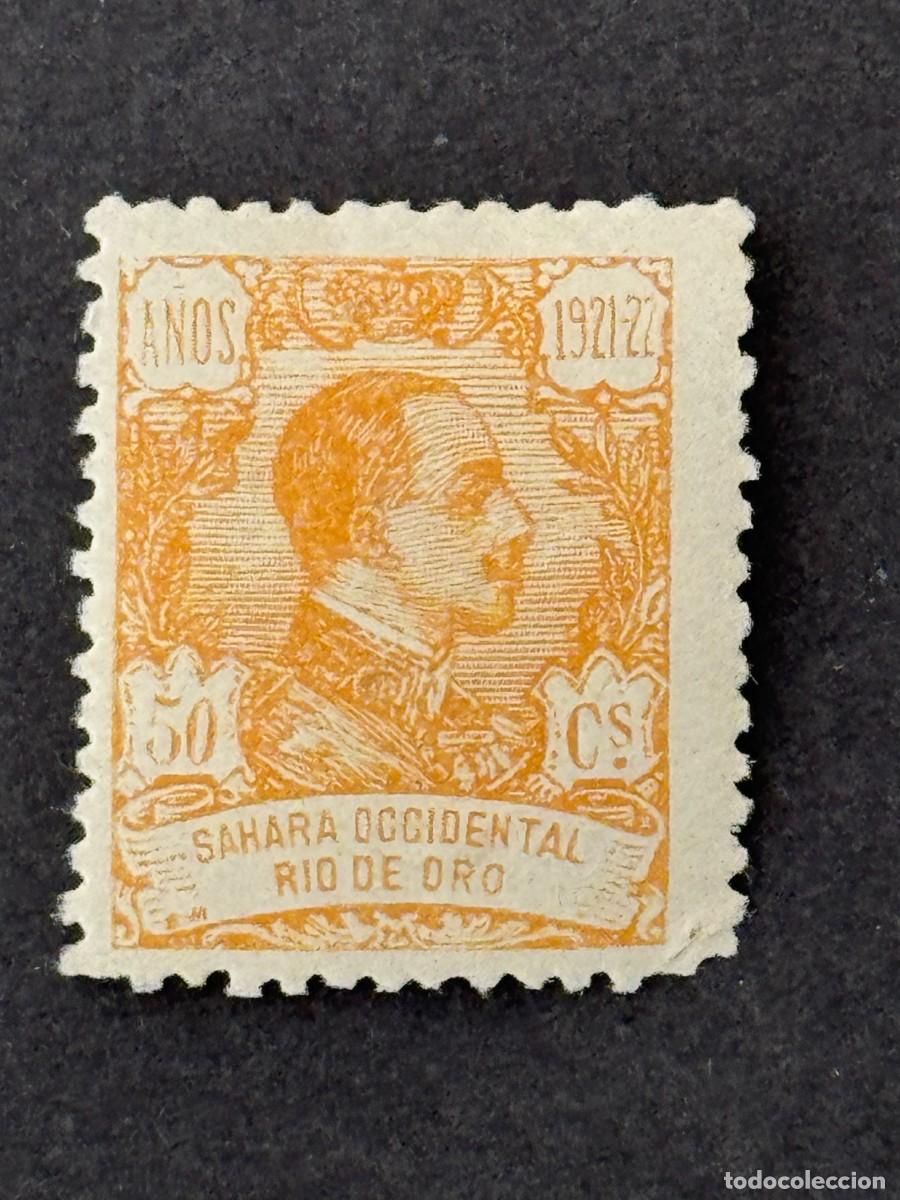 Sellos: Rio de Oro, Alfonso XIII, 1921, Edifil 139, MUESTRA A.000.000, nuevo con fijasellos