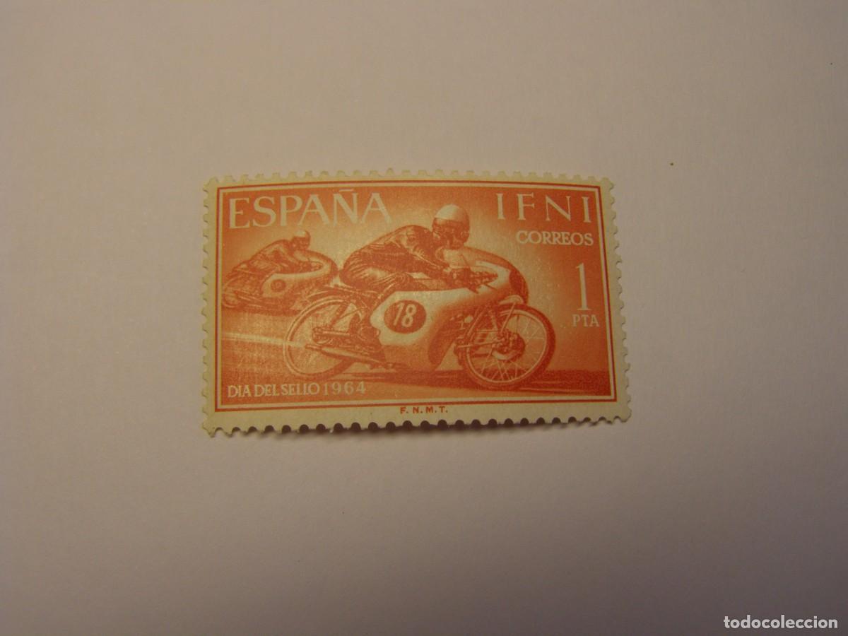 Sellos: Sello de Espa&ntilde;a, colonia de Ifni, dia del sello, a&ntilde;o 1964.