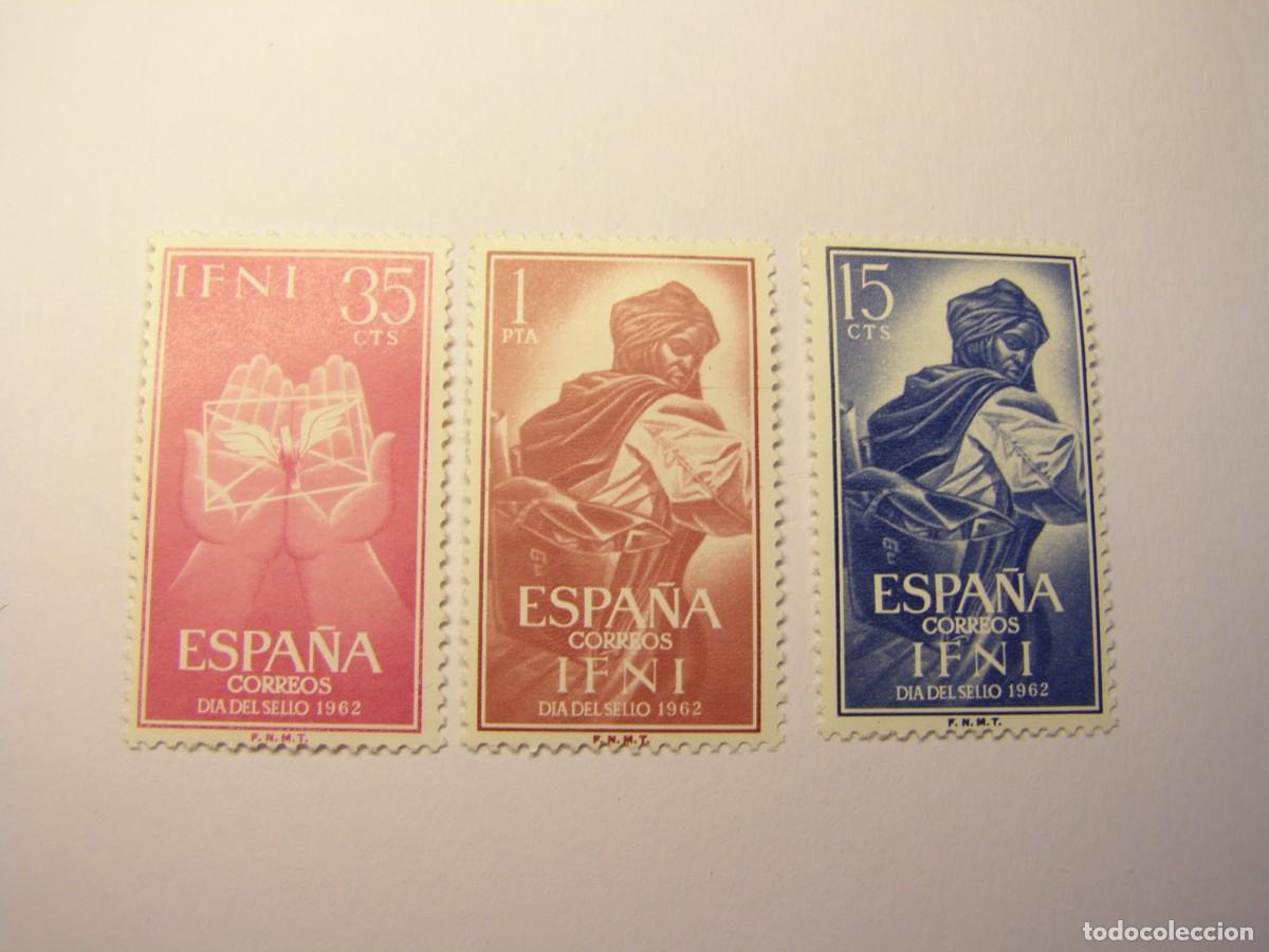 Sellos: Sellos de Espa&ntilde;a, colonia de Ifni, dia del sello, a&ntilde;o 1962.