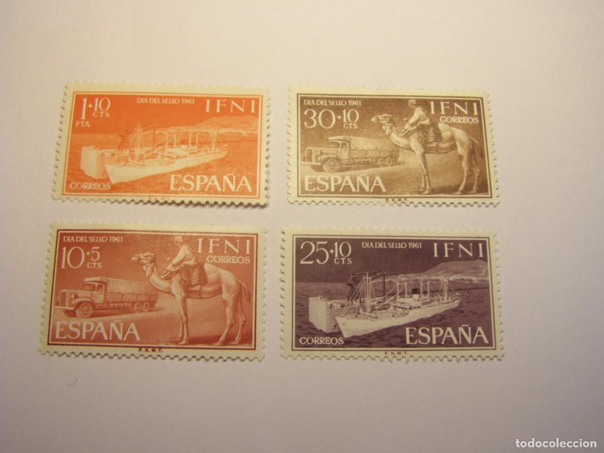 Sellos: Sellos de Espa&ntilde;a, colonia de Ifni, d&iacute;a del sello, a&ntilde;o 1961.