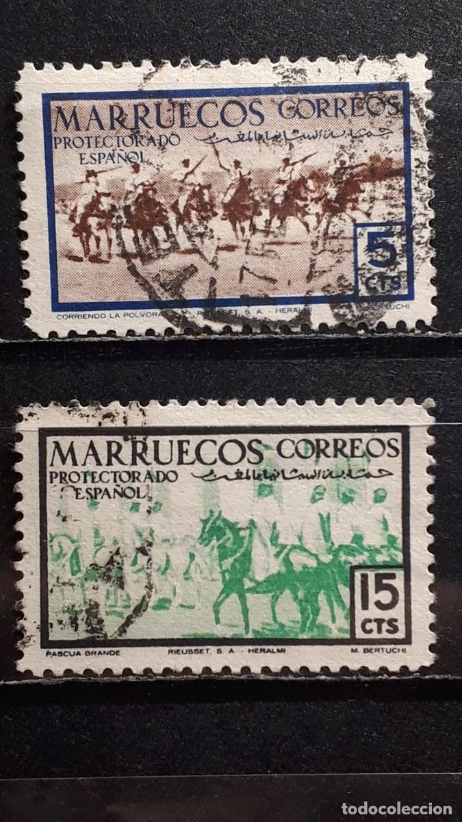 Sellos: MARRUECOS. A&Ntilde;O 1952. &deg;. EDIFIL 343, 345