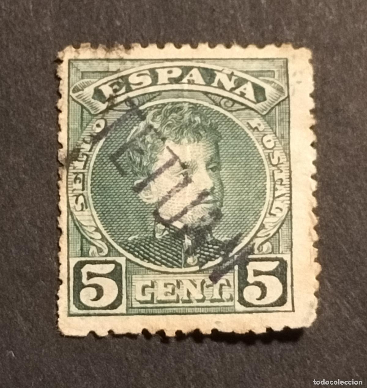 Sellos: SELLO ESPA&Ntilde;A (MARRUECOS) 1908 5 C. VERDE - EDIFIL N⁰ 16