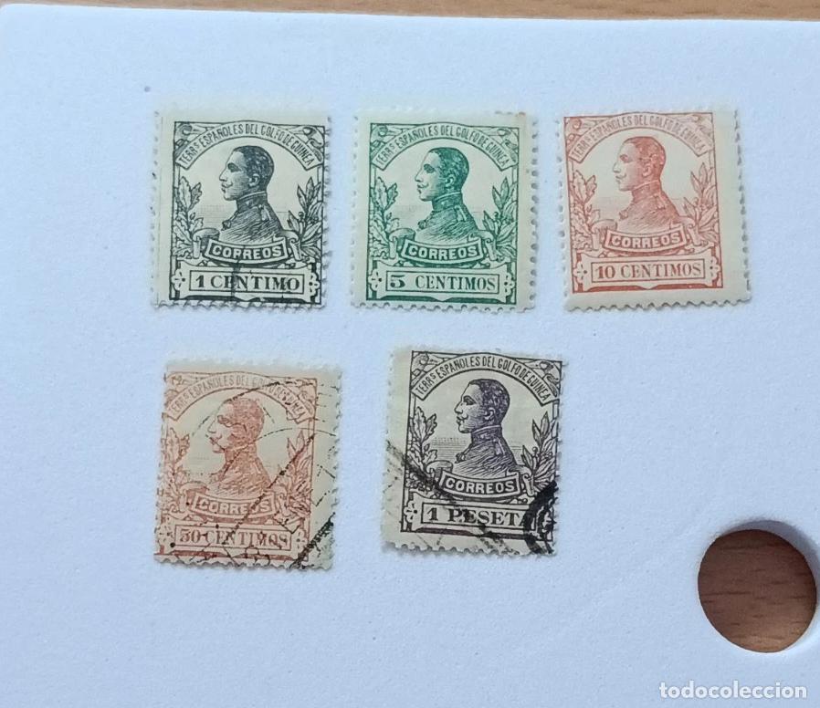 Sellos: sellos colonias espa&ntilde;olas Guinea 1912, Edifil 85, 87, 88, 94, 95