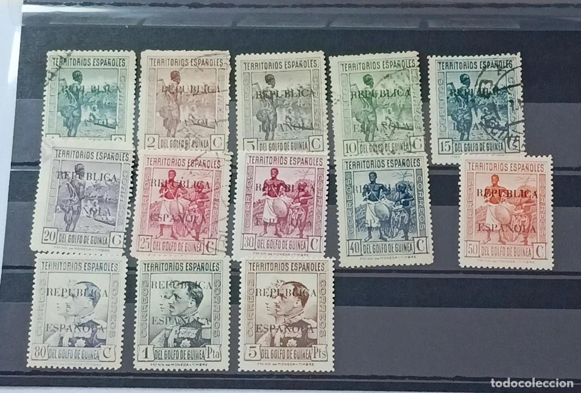Sellos: sellos colonias espa&ntilde;olas Guinea 1931, Edifil 216/229, serie completa a falta del 228