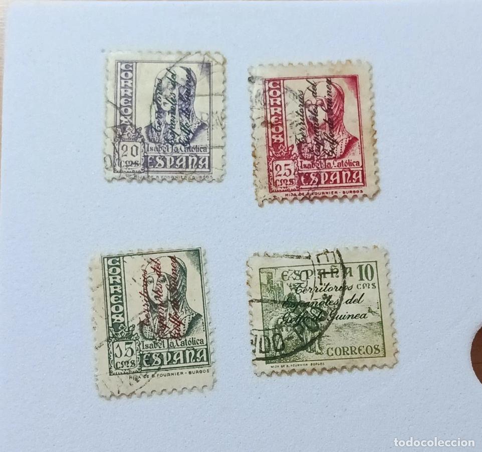 Sellos: sellos colonias espa&ntilde;olas Guinea 1939, Edifil 256/259 usados
