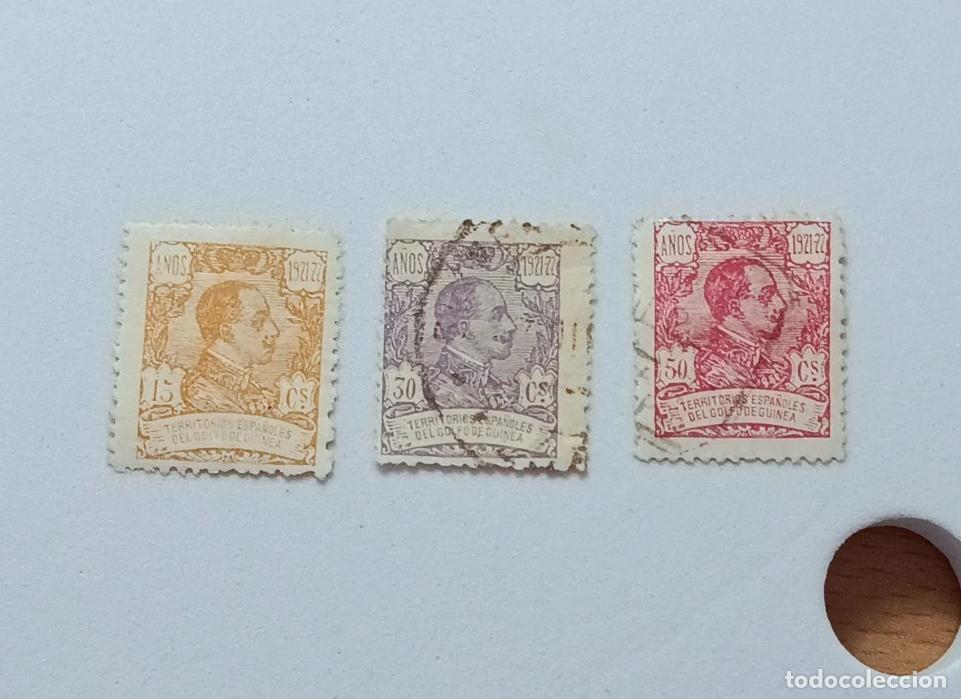 Sellos: sellos colonias espa&ntilde;olas Guinea 1922, Edifil 158, 161, 163