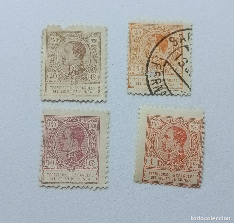 Sellos: sellos colonias espa&ntilde;olas Guinea 1920, Edifil 144, 145, 150, 151
