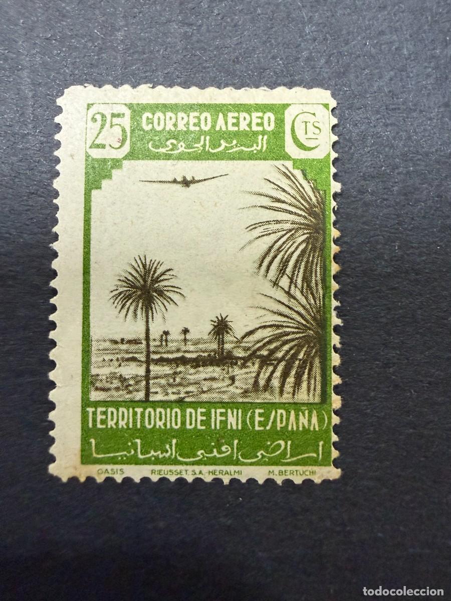 Sellos: IFNI, 1943. EDIFIL 29. VISTAS Y AVI&Oacute;N. NUEVOS. CON CHARNELA.