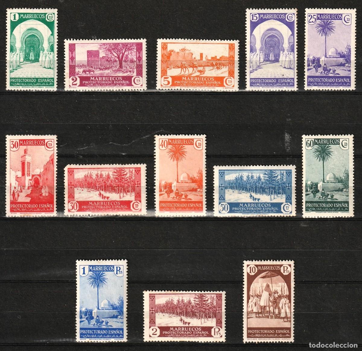 Sellos: Marruecos Espa&ntilde;ol edf n&ordm;148/60.Serie completa.Sellos nuevos sin charnela,la clave goma tonalizada.