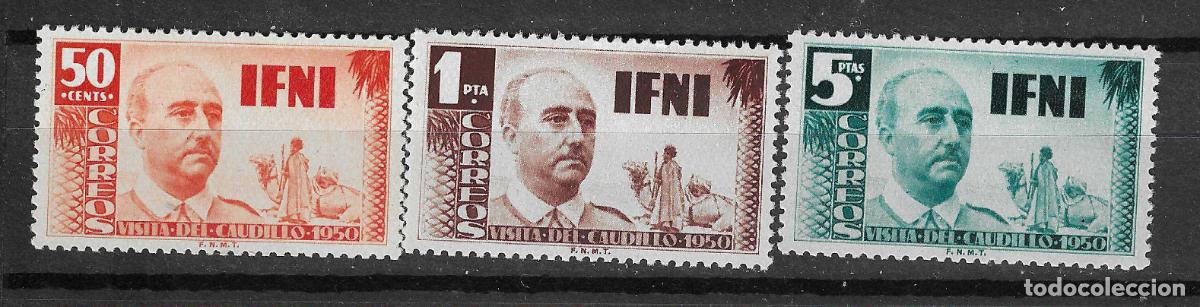 Francobolli: IFNI 1951 EDIFIL 73/75** SIN FIJASELLOS