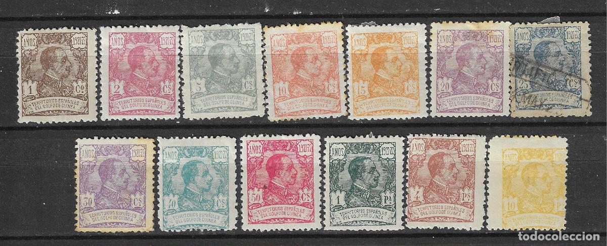 Sellos: GUINEA 1922 EDIFIL 154/166* SERIE COMPLETA