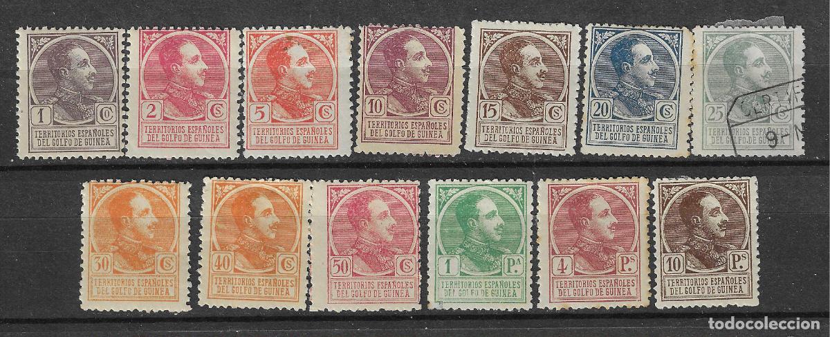 Sellos: GUINEA 1919 EDIFIL 128/140* SERIE COMPLETA