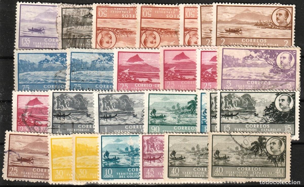 Sellos: Lote n&ordm;3 de una colecion variada de sellos unos nuevos y algunos usados de Guinea 1949-1951