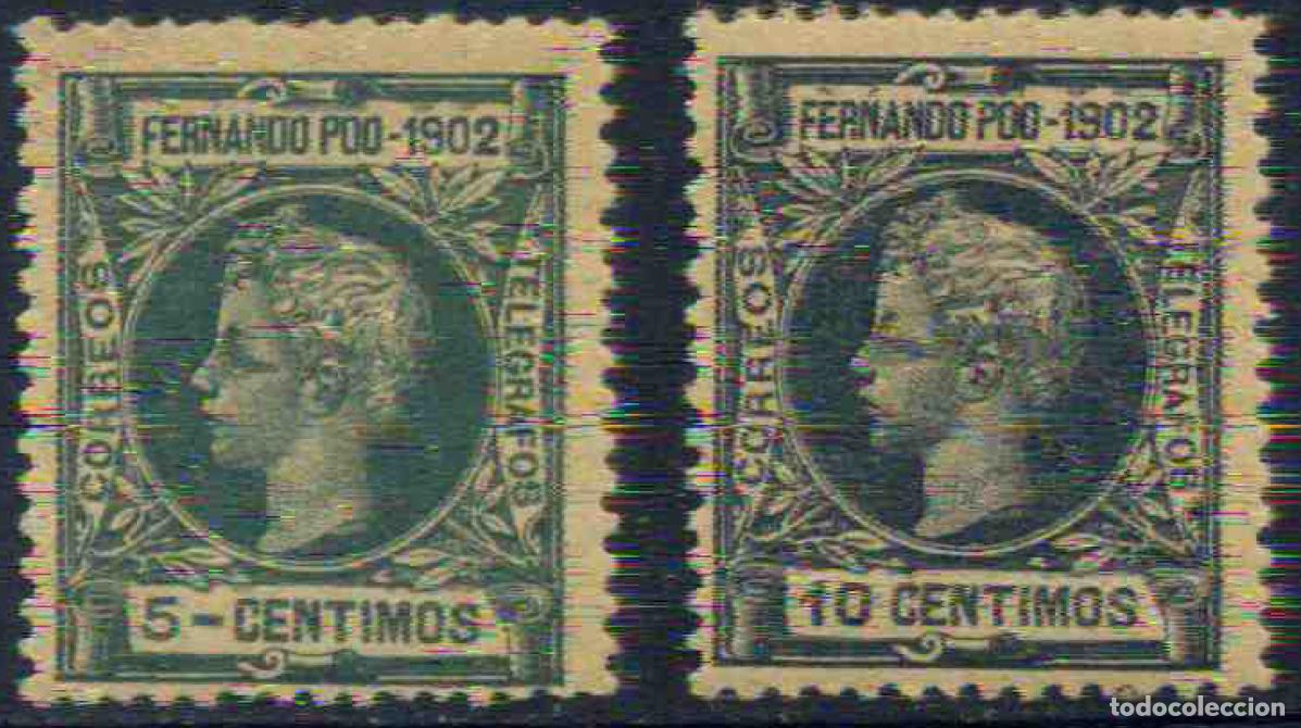 Sellos: Fernando Poo 1902 (nuevos)