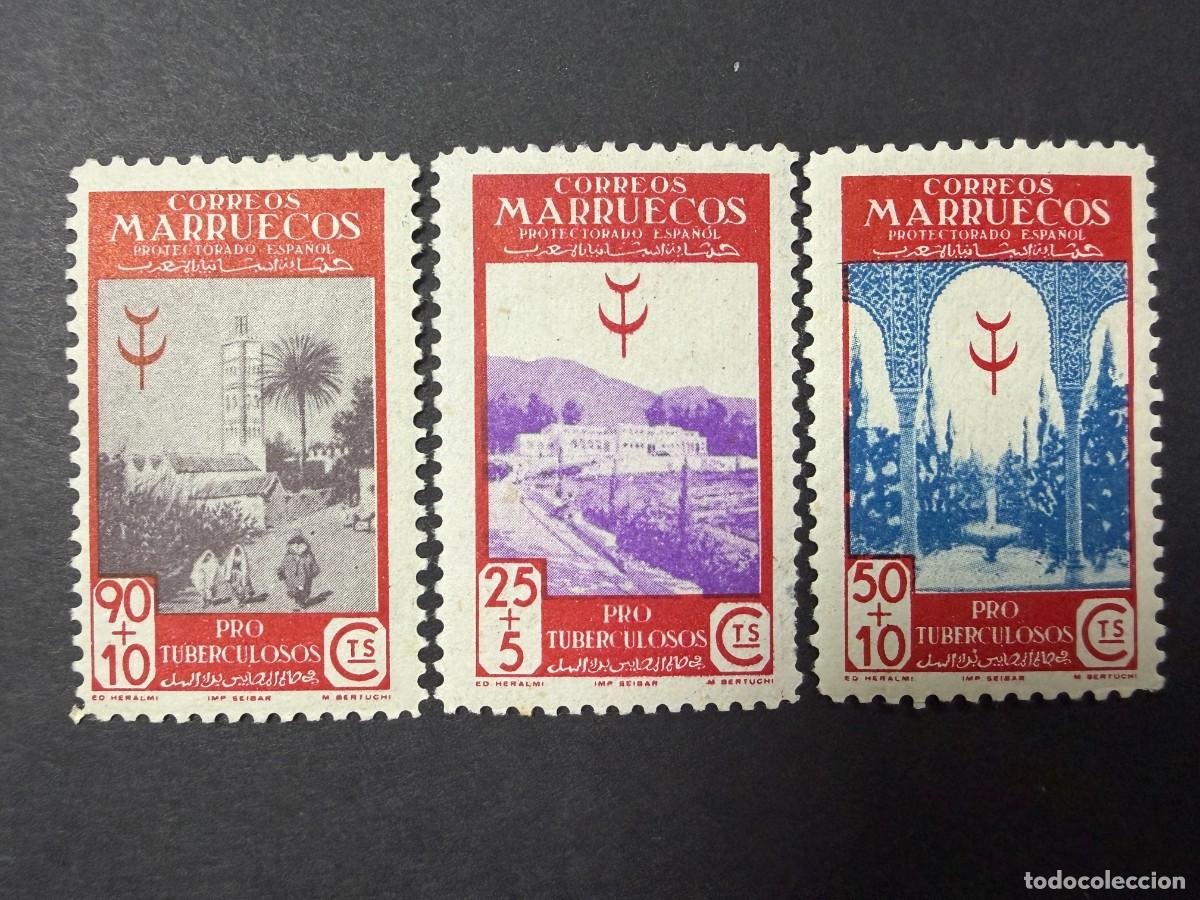 Sellos: MARRUECOS, 1946. EDIFIL 272/22747. TUBERCULOSOS. NUEVOS. CON FIJASELLOS