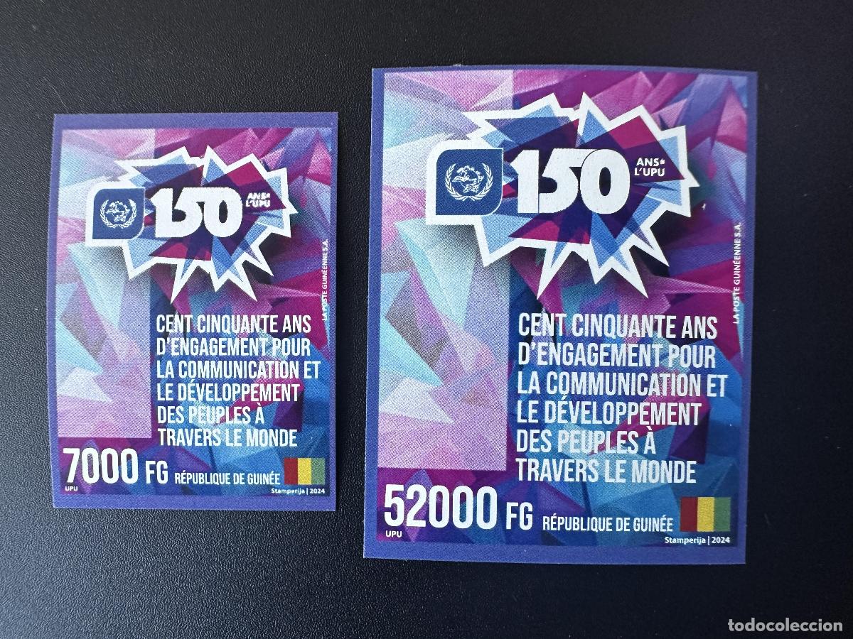 Sellos: Guinea 2024 Mi.? ND: Edici&oacute;n conjunta: 150 a&ntilde;os | UPU Uni&oacute;n Postal Universal