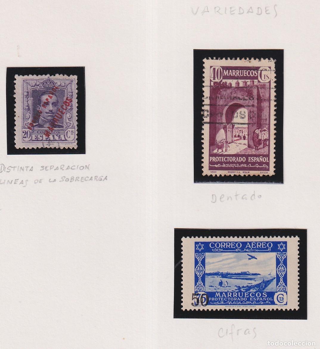 Sellos: 3 SELLOS - MARRUECOS - VER FOTOS - ALFONSO XIII - PROTECTORADO -CORREO AEREO SOBRECARGA 50 CTS NUEVO