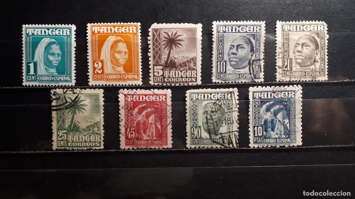 Sellos: T&Aacute;NGER . A&Ntilde;O 1948. &deg;/*. EDIFIL 151/6, 158, 161, 164..