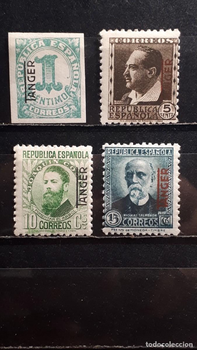 Sellos: T&Aacute;NGER . A&Ntilde;O 1937. */**. EDIFIL 85, 87/9