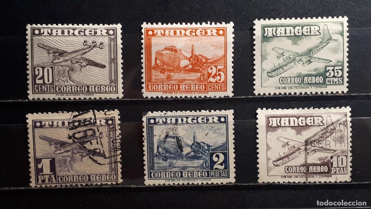 Sellos: T&Aacute;NGER . A&Ntilde;O 1948. &deg;/**/*. EDIFIL 166/71.