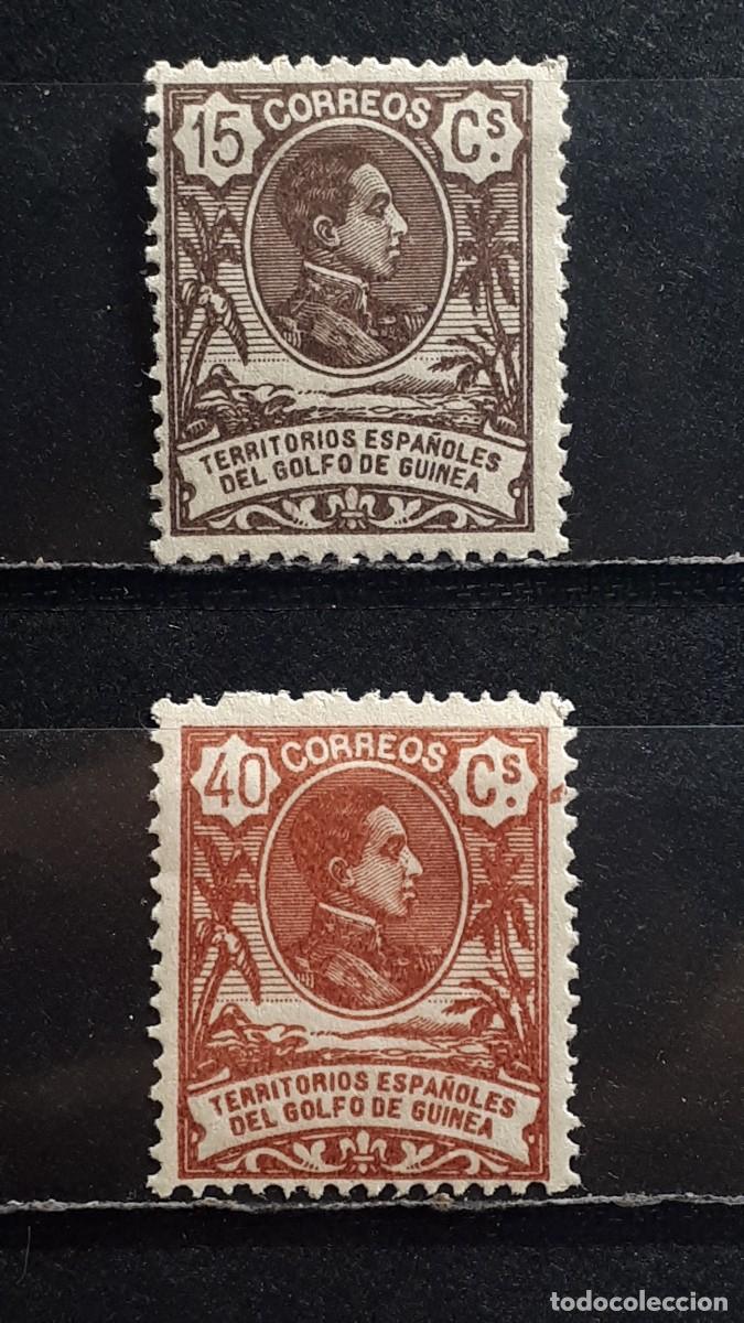 Sellos: GUINEA . A&Ntilde;O 1909. &deg;. EDIFIL 63, 67.