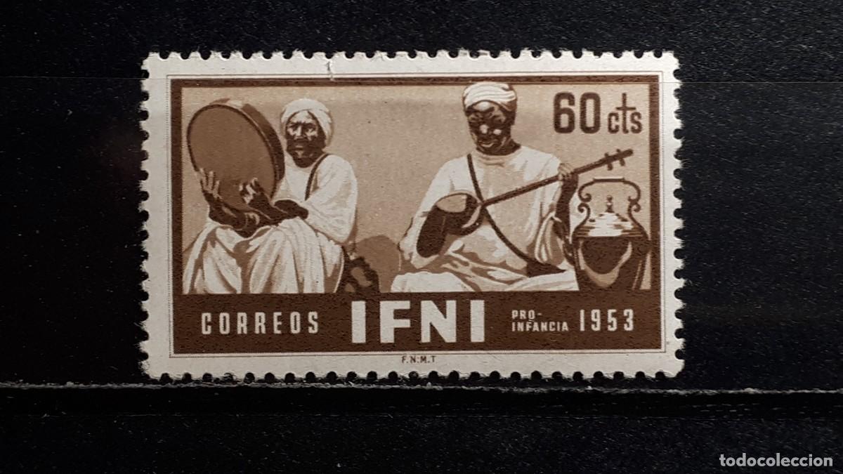 Sellos: IFNI. A&Ntilde;O 1953. **. EDIFIL 98.
