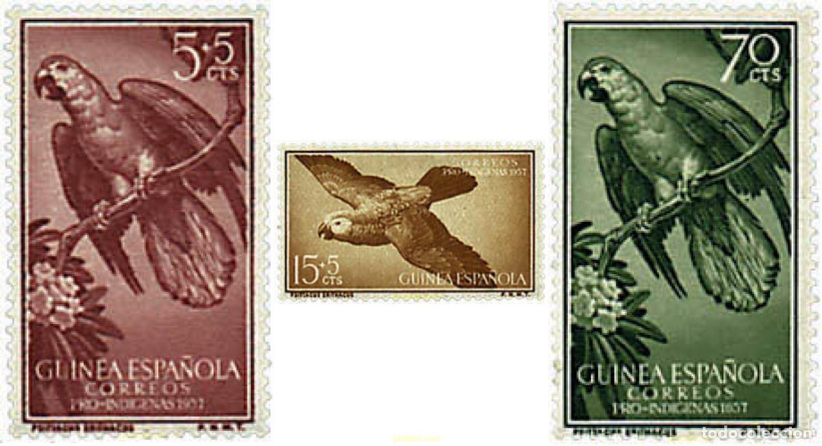 Sellos: 31790 MNH GUINEA ESPA&Ntilde;OLA 1957 PRO INDIGENAS