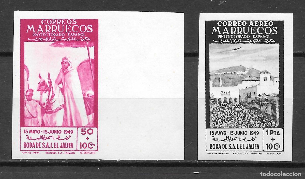 Stamps: ESPA&Ntilde;A (Marruecos) 1949- Ed 305s/306s serie completa MNH**