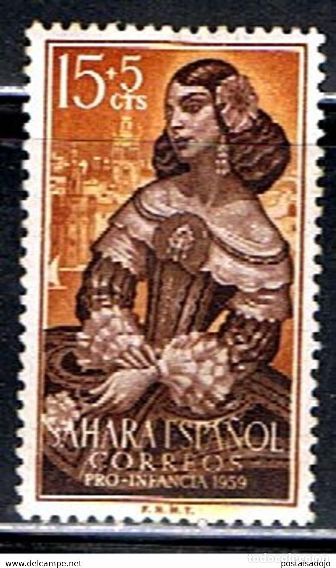 Sellos: SAHARA // YVERT 144 // EDIFIL 157 // 1959 ... NUEVO CON CHARNELA