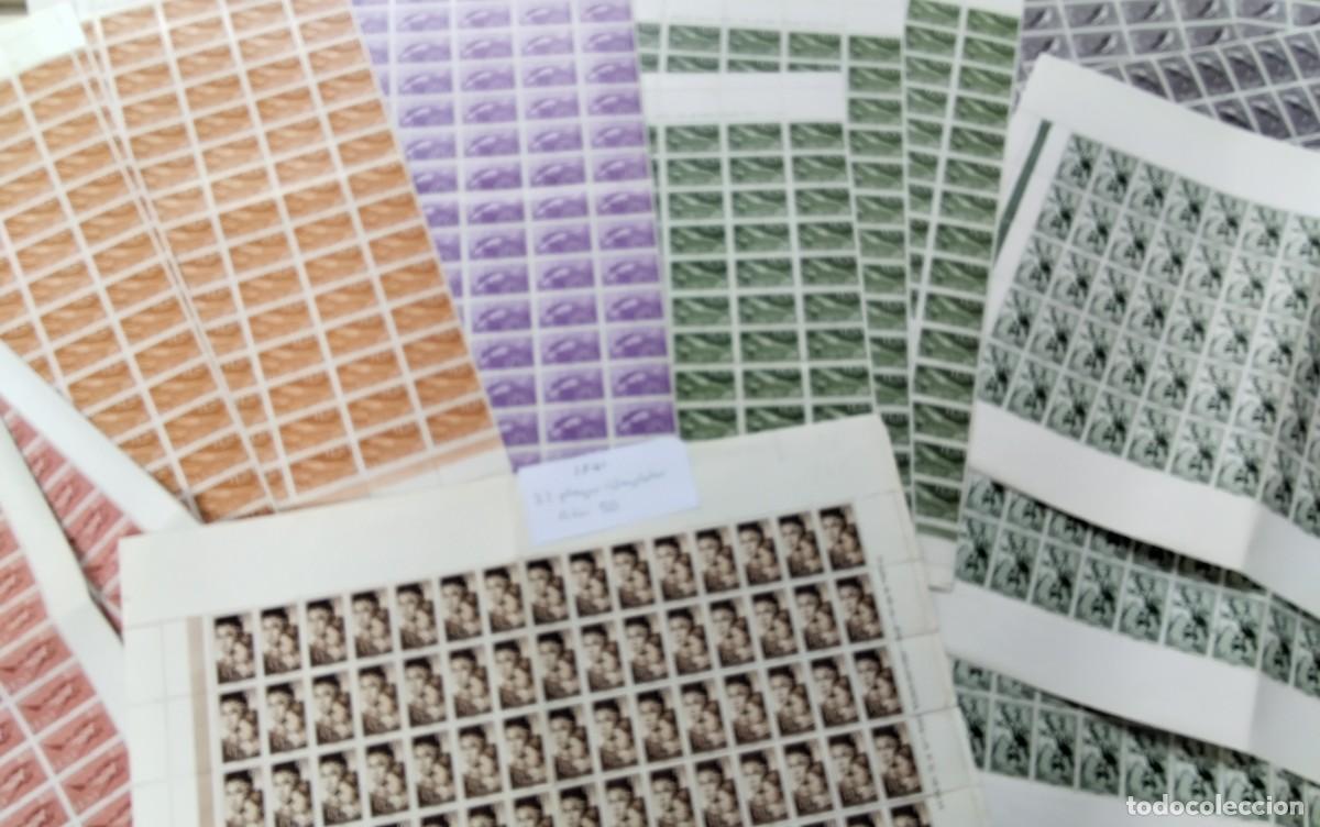 Sellos: IFNI , 33 PLIEGOS COMPLETOS A&Ntilde;OS 50 , DIFERENTES CANTIDADES ,VER FOTOS , LIQUIDACION