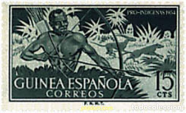 Sellos: 789413 MNH GUINEA ESPA&Ntilde;OLA 1954 ELEFANTES