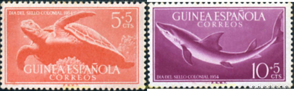 Sellos: 756037 MNH GUINEA ESPA&Ntilde;OLA 1954 DIA DEL SELLO