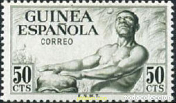Sellos: 789417 MNH GUINEA ESPA&Ntilde;OLA 1952 PRO INDIGENAS