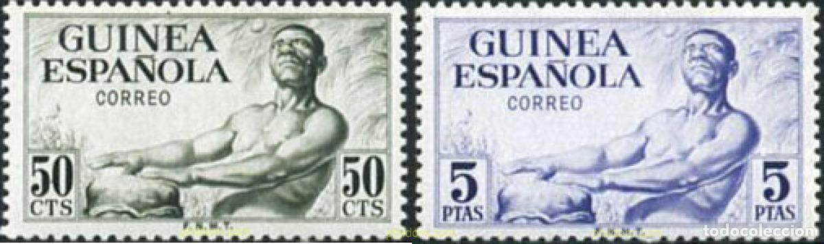 Sellos: 789416 MNH GUINEA ESPA&Ntilde;OLA 1952 PRO INDIGENAS