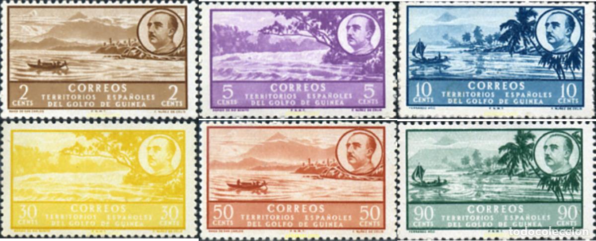 Sellos: 789421 MNH GUINEA ESPA&Ntilde;OLA 1949 PAISAJES