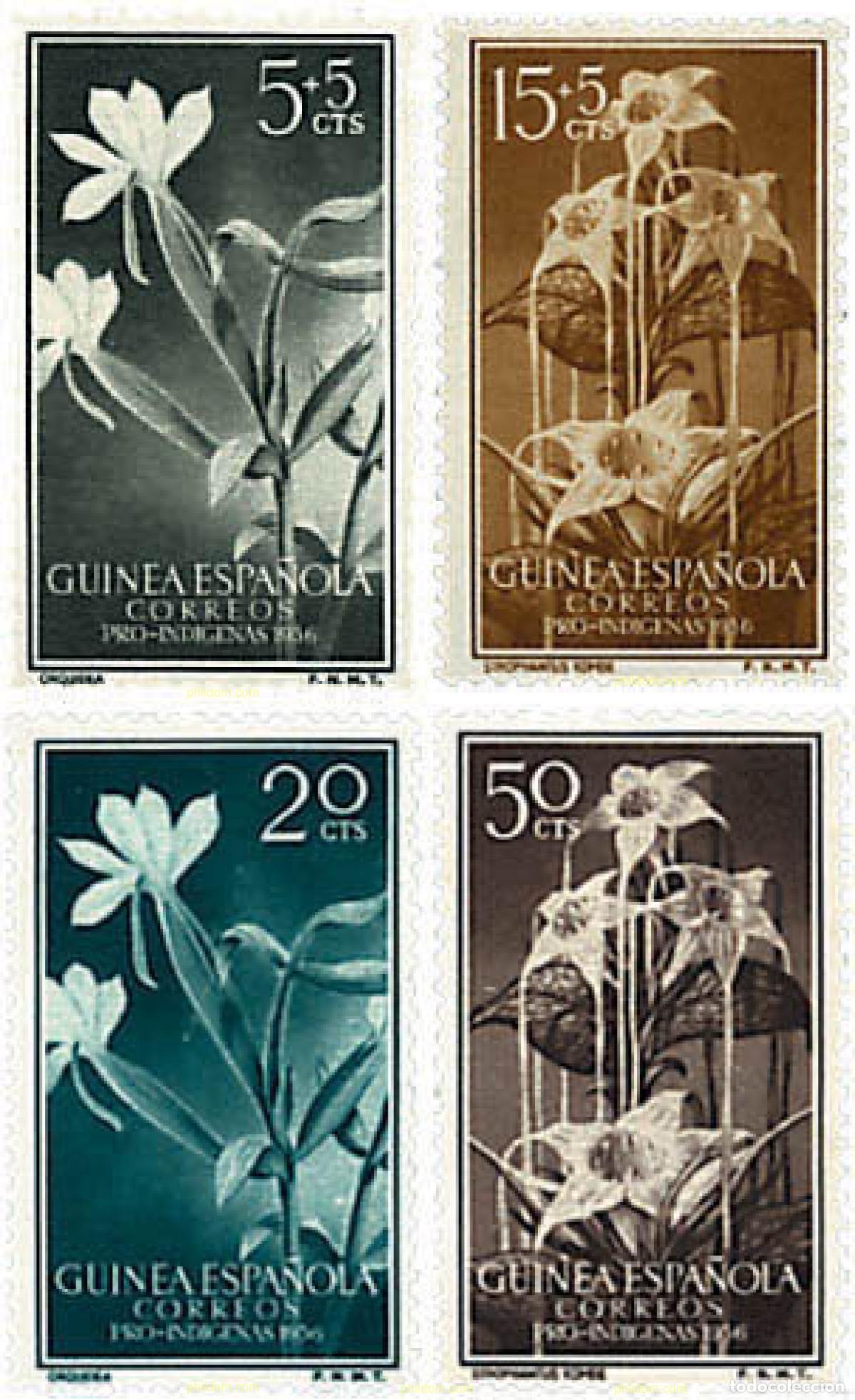 Sellos: 91851 MNH GUINEA ESPA&Ntilde;OLA 1956 PRO INFANCIA INDIGENA