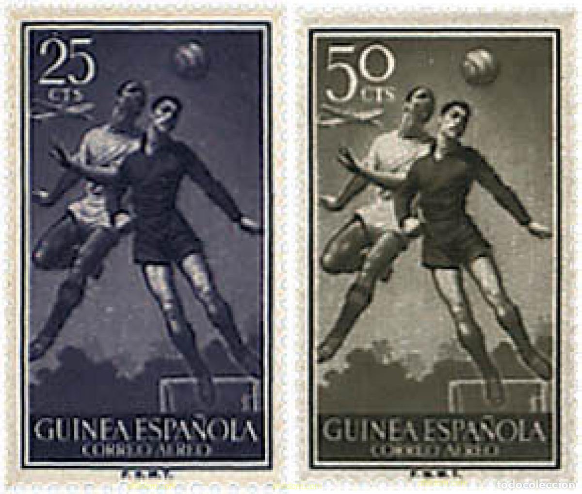 Sellos: 756043 MNH GUINEA ESPA&Ntilde;OLA 1955 FUTBOL