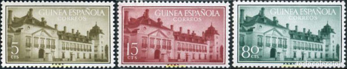 Sellos: 198498 MNH GUINEA ESPA&Ntilde;OLA 1955 TRATADO DEL PARDO