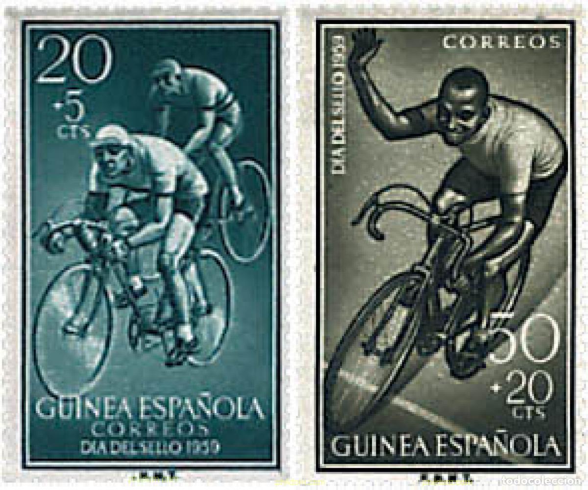 Sellos: 789432 MNH GUINEA ESPA&Ntilde;OLA 1959 CICLISMO