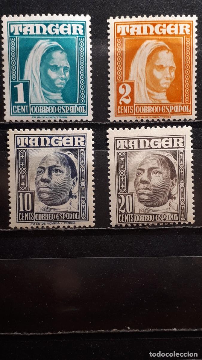 Sellos: TANGER. A&ntilde;o 1948 **. Edifil 151/2 y 154/5