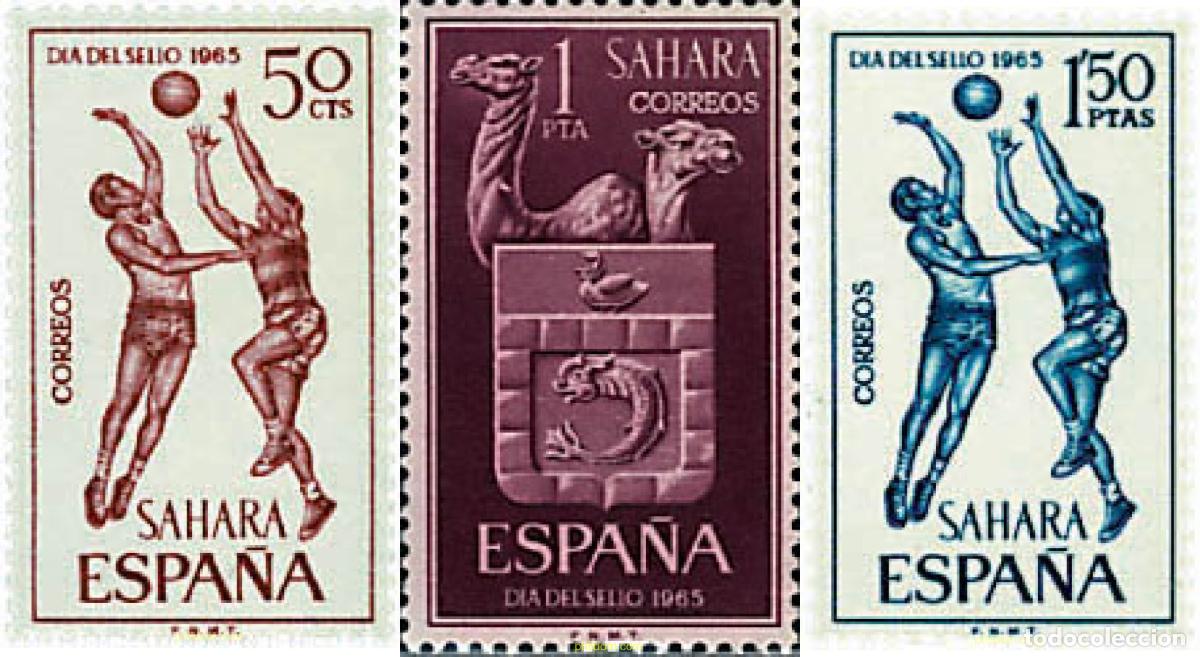 Sellos: 53936 MNH SAHARA ESPA&Ntilde;OL 1965 DIA DEL SELLO