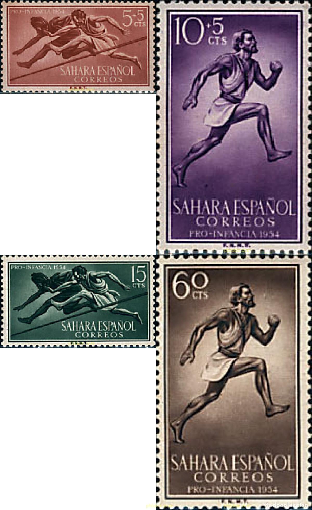 Sellos: 27716 MNH SAHARA ESPA&Ntilde;OL 1954 DIA DE LA INFANCIA