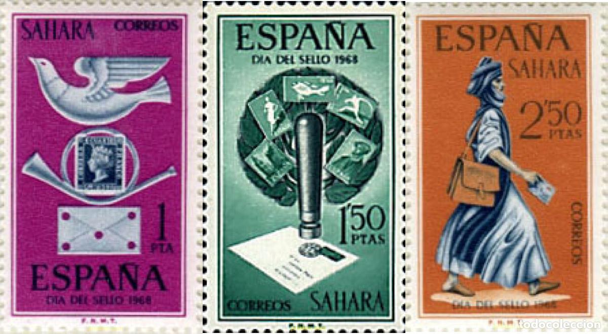 Sellos: 30685 MNH SAHARA ESPA&Ntilde;OL 1968 DIA DEL SELLO
